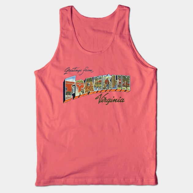 Greetings from Franklin Virginia Tank Top by reapolo